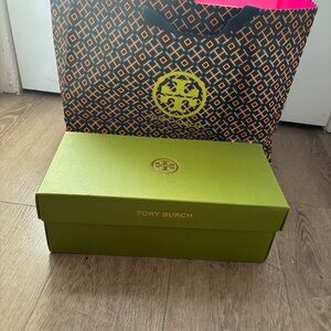 Tory Burch Lime Green Logo Shoe Box